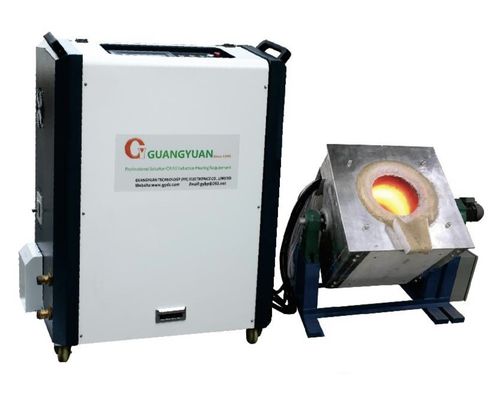 Μέσος φούρνος επαγωγής συχνότητας DSP 100KW για το χάλυβα-χαλκού χρυσό